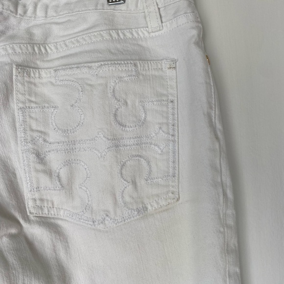 Tory Burch White Denim Jeans Women’s Size 30 Super Skinny Jeans - Picture 6 of 10